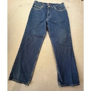 Vintage BOGARI Mens Blue Denim Jeans Classic Fit Straight Mens Size 34x30‎ Adult